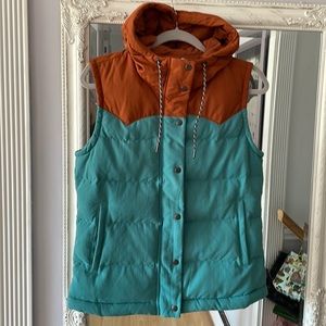 Patagonia bivy mushroom down vest size small